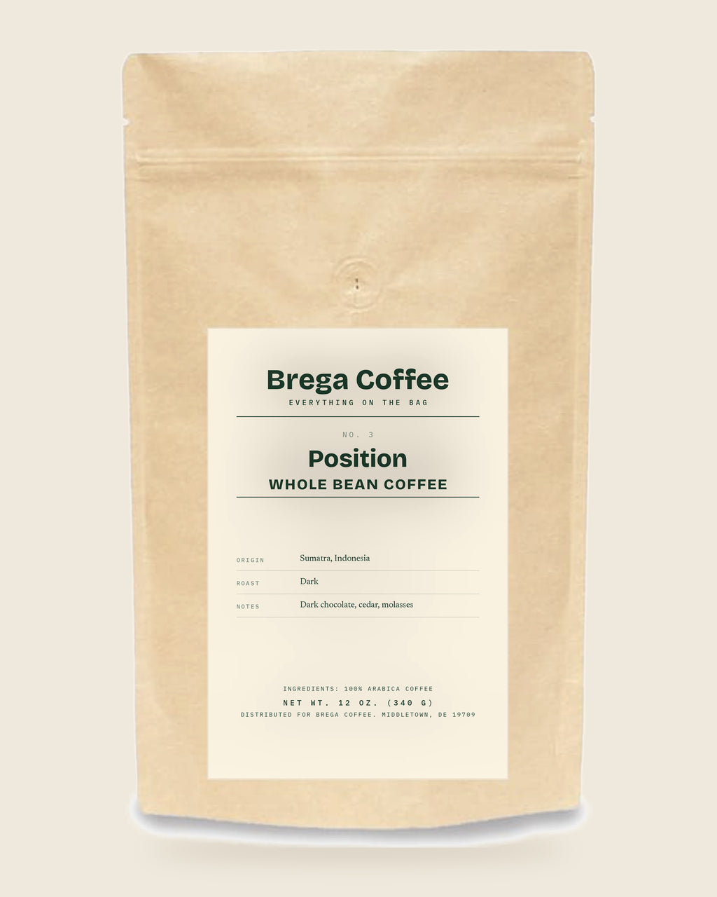 No. 3 Position · 12 oz bag