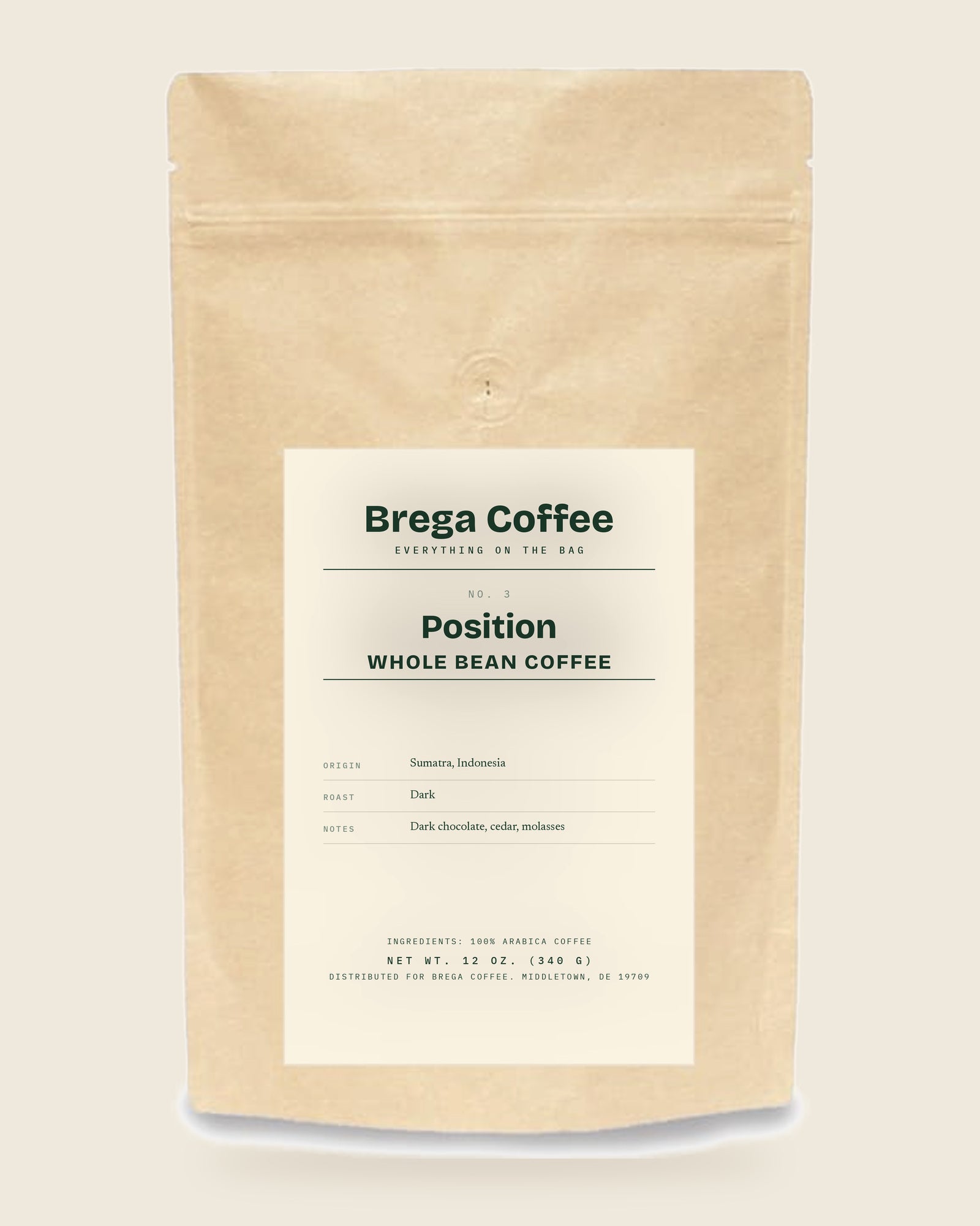 No. 3 Position · 12 oz bag
