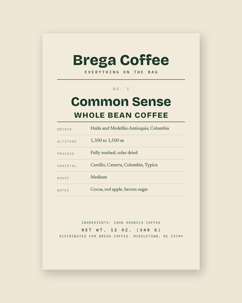 No. 1 Common Sense · front label