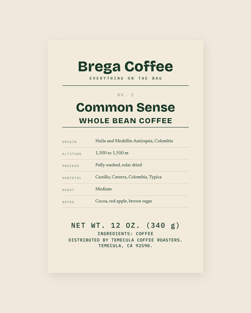No. 1 Common Sense — front label